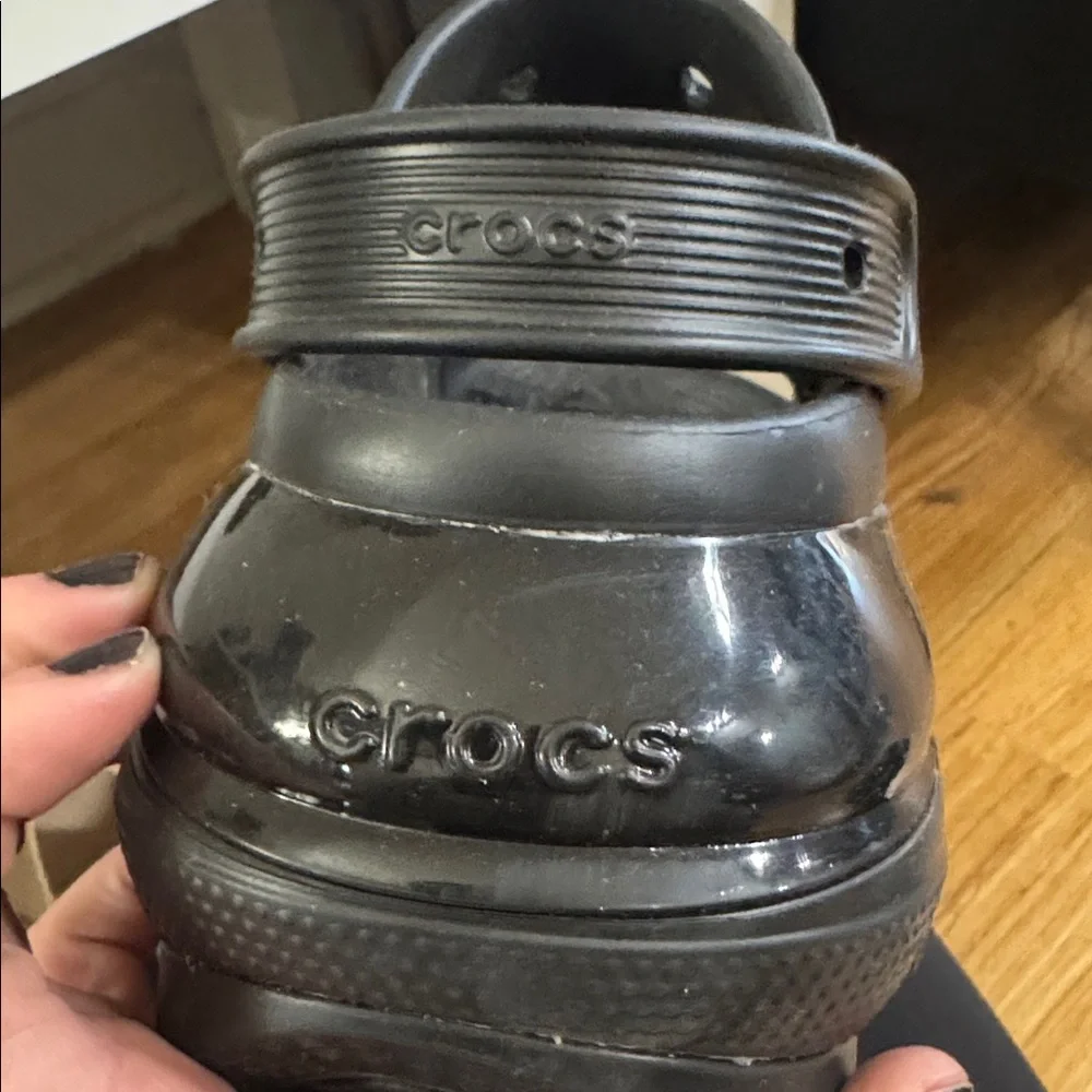 Croc Black Platform Sandals - Picture 4 of 5